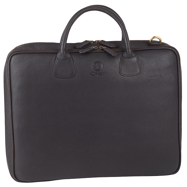 Leather briefcase for discount 17 inch laptop